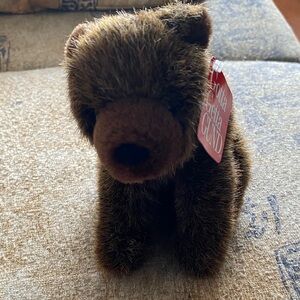 Gund Fuzzy Brown Bear Plush NWT